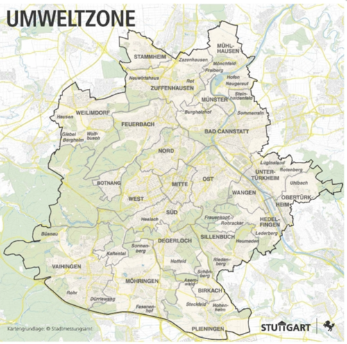 Diesel Fahrverbot Stuttgart: Umweltzone