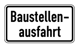 fahrbahnverengung